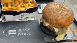 Black And White Burger - Un burger