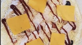 Le Kiosque à Pizzas - Un plat