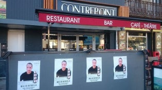 Contrepoint - La façade du restaurant