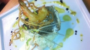 Le Bistronome - Filet de dorade, gambas croustillantes et risotto