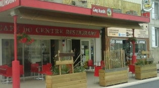 Le Centre - La façade du restaurant