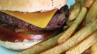 La claie des vergers - Un burger, frites