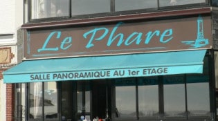 Le phare - La façade du restaurant