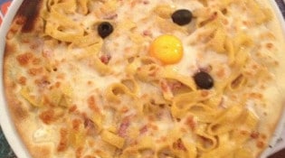 Le Lorenzo -  la pizza spéciale carbonara