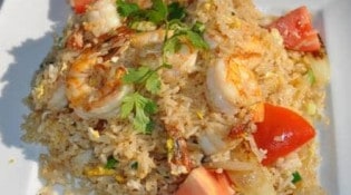 Khao-Thip - Khao pad gung : riz frit au crevettes 