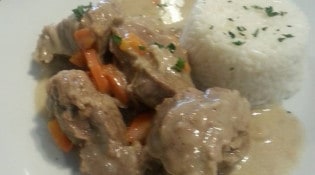 L'instant gourmand - Blanquette de veau maison , riz