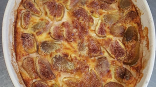 Restaurant Chez sonia & Bud - Clafoutis aux figues du jardin