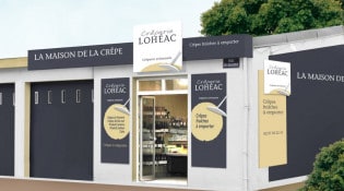 Crêperie Lohéac - La façade du restaurant
