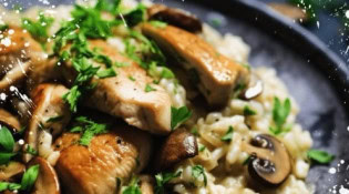 Cusano - Risotto poulet et champignons