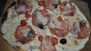 Café Flamm' - Une pizza