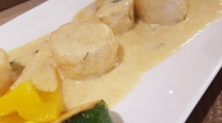 Fratelli - Nos noix de Saint Jacques accompagnées de leur irrésistible sauce