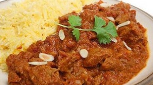 Le Gan'ge - Indian lamb curryet  pilau rice