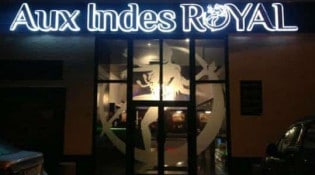 Aux Indes Royal - La façade du restaurant