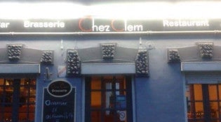 Chez Clém - La façade du restaurant