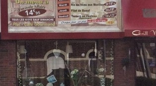 Le Grill Nicolas - La façade 