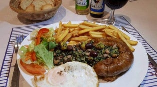 O Nazareno - Alheira assada, alheira grillée
