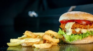 Point US - Un burger et frites