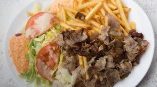 Le concorde - Une assiette kebab