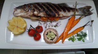 La saint poloise - Le bar grillé et ses légumes