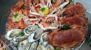 Le vent du nord - Un plateau de fruits de mer