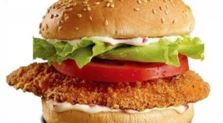 Friterie De La Source - Un burger