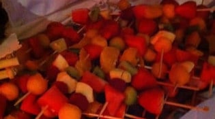 Auberge de La Coulotte - Les brochettes de fruits