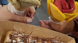 Amorino - Une gaufre