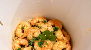 coq hardi - Nouilles sautées aux crevettes