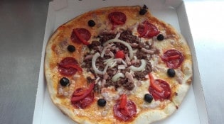 la pizza artisanal - Une pizza