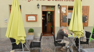 Auberge des Franciscains - La façade du restaurant