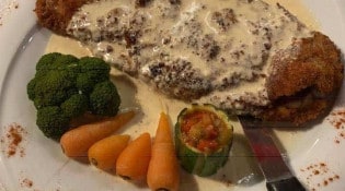 A L’Arbalètrier - Cordon bleu de veau sauce munster