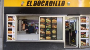 El Bocadillos - La façade du restaurant