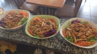 Bodrum chez baba - La salade de poulet 