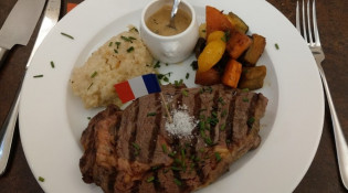 La brasserie du Fleuve - Un plat