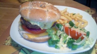 Bières et Chopes - Un burger, frites