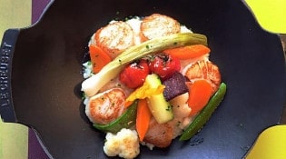 Le Signal - Risotto crémeux de St jacques et ses légumes