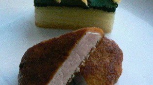 Chef Lucas - Mille feuilles de blettes filet de veau en croûte de parmesan