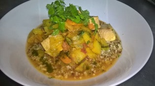 Auberge De Bionnassay - Un espadon à l'orientale et quinoa aux herbes