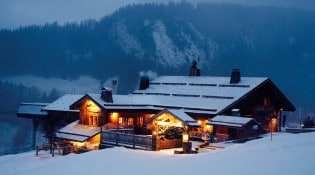 Le Vieux Chalet - La façade du restaurant