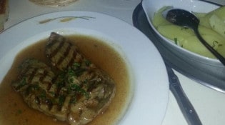 L'épi d'or - Le lamb steak, steamed potatoes
