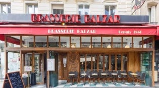 Brasserie Balzar - La façade du restaurant