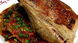 Chez René - Carré d'agneau blettes à la tomate