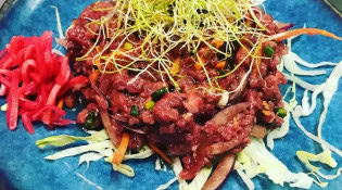 Mimi Ramen - Tartare de bœuf avec sa sauce japonaise
