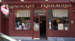 Restaurant Perraudin - La façade du restaurant 