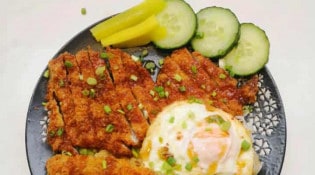 Taigasu - Riz sauté avec poulet pané et tempura