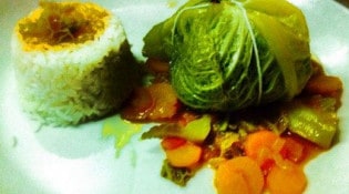 Pub O' Prince - Chou farci fait maison et légumes d'hiver