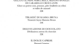 Il Carpaccio - Les desserts
