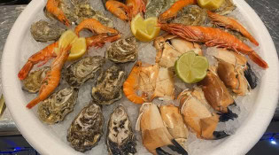 Langousta Bercy - Un plat de fruits de mer