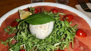 Café d'Italie - Carpaccio de bœuf
