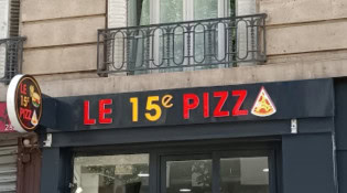 Le 15e  Pizza - La façade